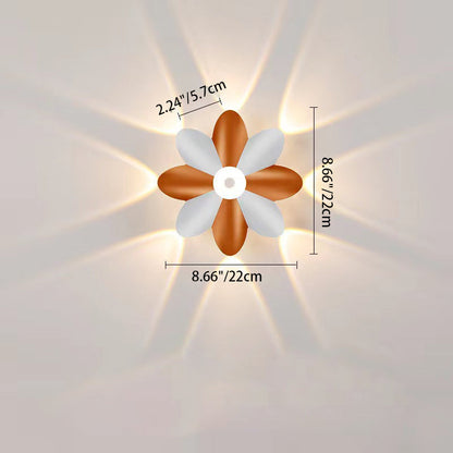 Flower-Shaped Design Aluminum LED Wall Sconce Lamp