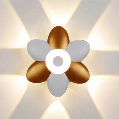 Flower-Shaped Design Aluminum LED Wall Sconce Lamp