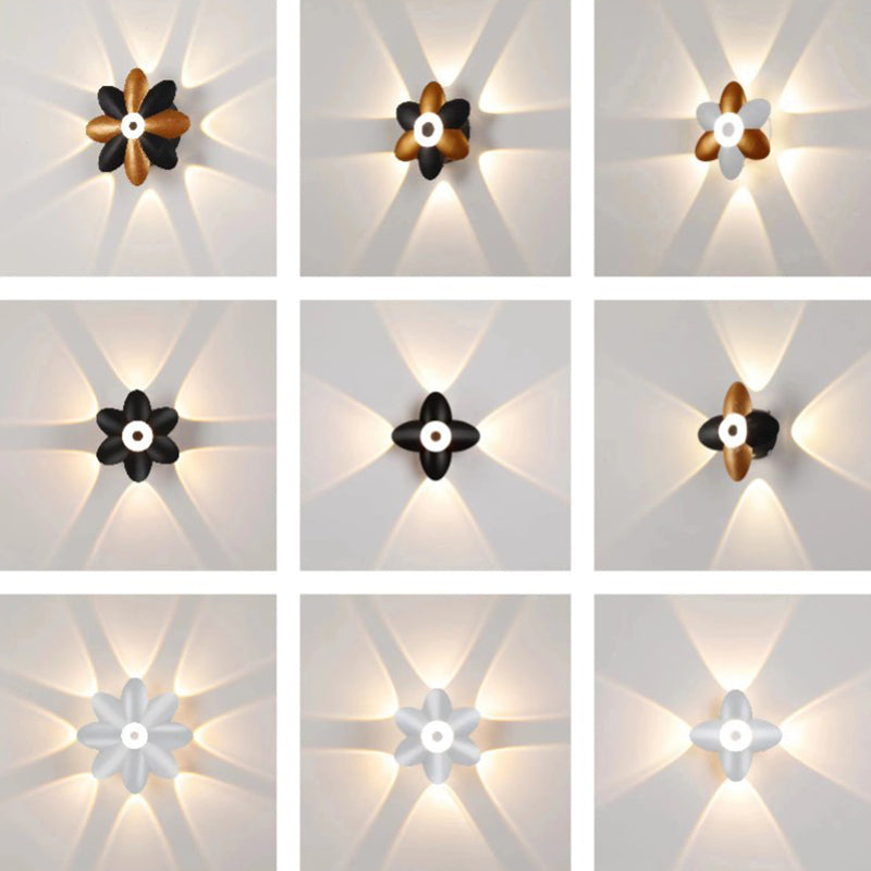 Flower-Shaped Design Aluminum LED Wall Sconce Lamp