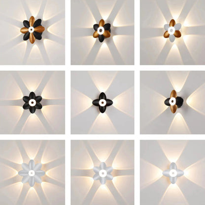 Flower-Shaped Design Aluminum LED Wall Sconce Lamp