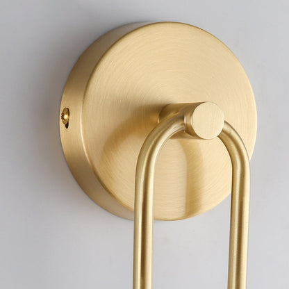 Deco Ring Wall Sconce Lamp with Brass & Silicone Frame LED
