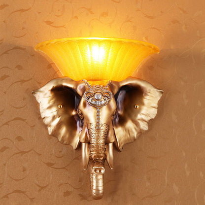 Animal-Inspired Light – 1-Light Sconce in Metal and Glass