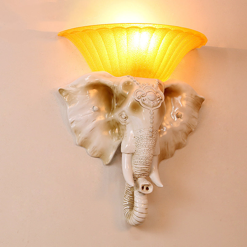 Animal-Inspired Light – 1-Light Sconce in Metal and Glass