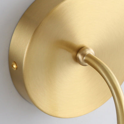 Wall Sconce – 1/2 Light Copper & Glass with Tapered Shade