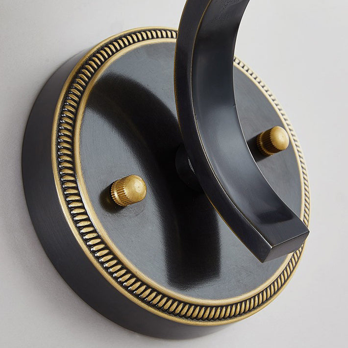 French Cylinder Wall Sconce – 1-Light Copper & Glass Lamp