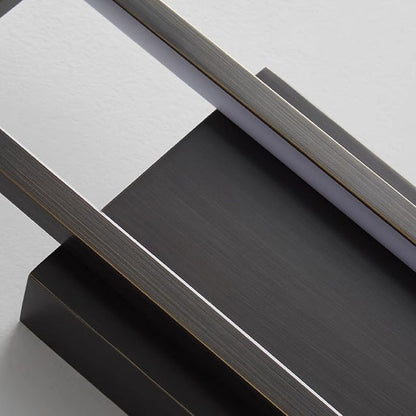 Modern Minimalist Wall Sconce – Rectangular Copper LED Lamp
