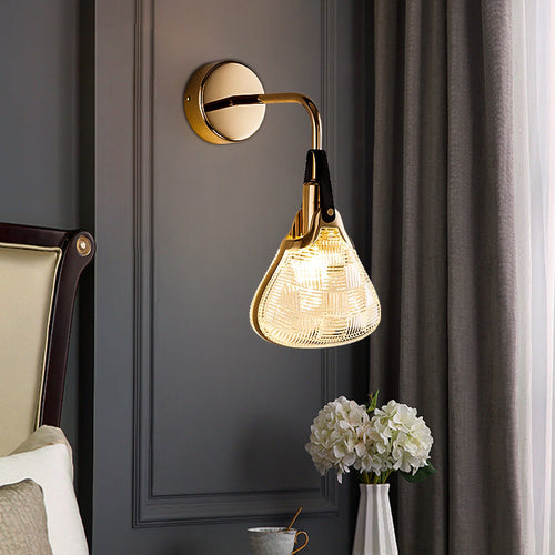 Creative Wall Sconce – 1-Light Iron & Acrylic Handbag Lamp