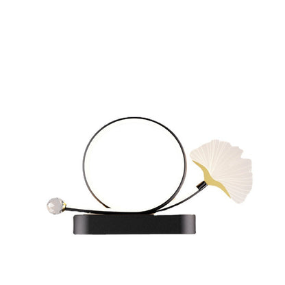 Wall – LED Ginkgo Biloba Circle Lamp in Iron & Acrylic