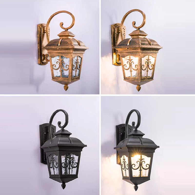Waterproof Aluminum Glass 1-Light Wall Sconce Lamp