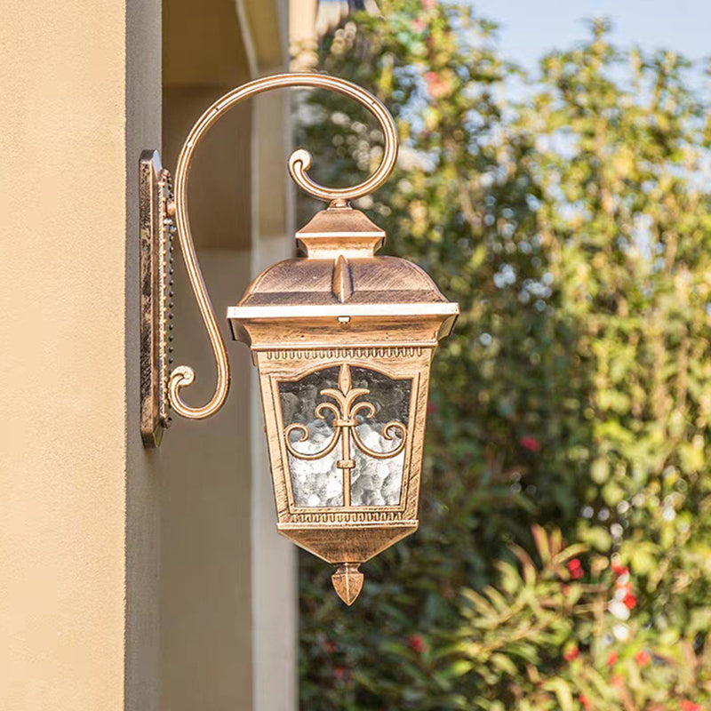 Waterproof Aluminum Glass 1-Light Wall Sconce Lamp
