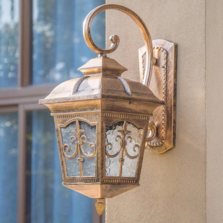 Waterproof Aluminum Glass 1-Light Wall Sconce Lamp