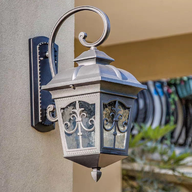Waterproof Aluminum Glass 1-Light Wall Sconce Lamp