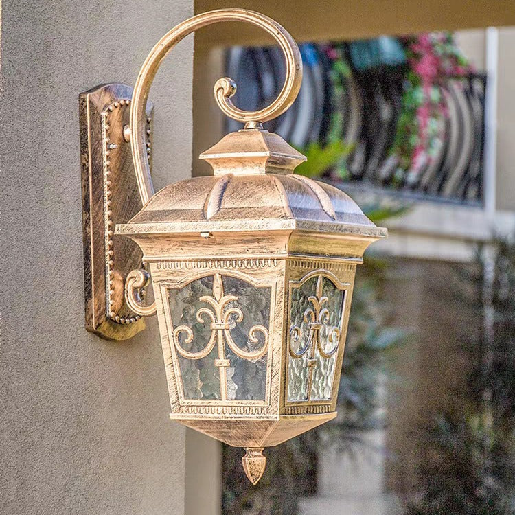 Waterproof Aluminum Glass 1-Light Wall Sconce Lamp