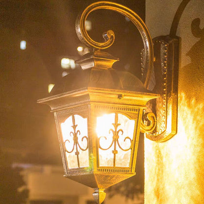 Waterproof Aluminum Glass 1-Light Wall Sconce Lamp