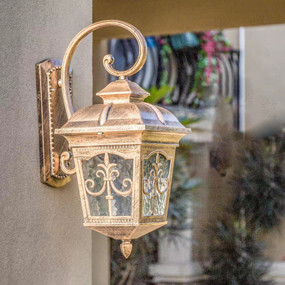Waterproof Aluminum Glass 1-Light Wall Sconce Lamp