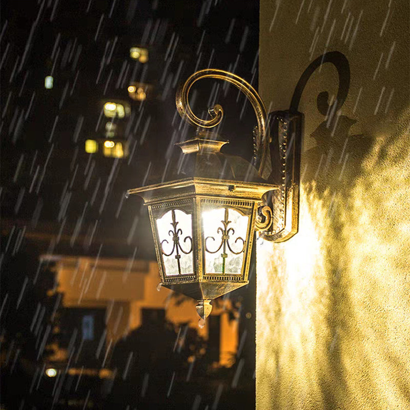 Waterproof Aluminum Glass 1-Light Wall Sconce Lamp