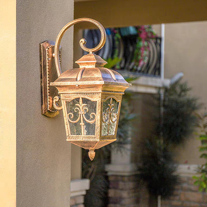 Waterproof Aluminum Glass 1-Light Wall Sconce Lamp