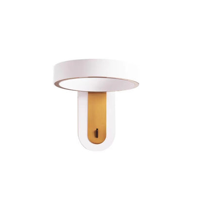 Modern Simplicity Round Iron Aluminum LED Wall Sconce Lamp