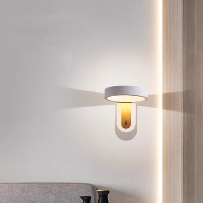 Modern Simplicity Round Iron Aluminum LED Wall Sconce Lamp
