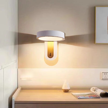 Modern Simplicity Round Iron Aluminum LED Wall Sconce Lamp