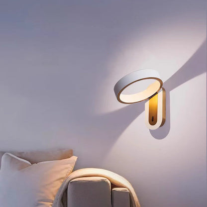 Modern Simplicity Round Iron Aluminum LED Wall Sconce Lamp