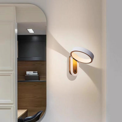 Modern Simplicity Round Iron Aluminum LED Wall Sconce Lamp