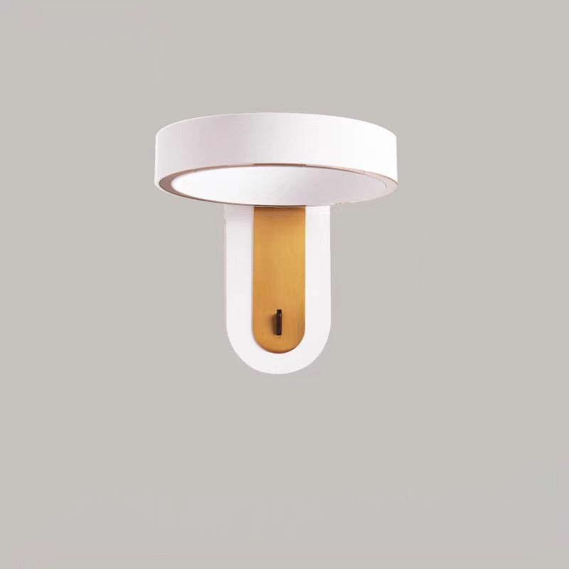 Modern Simplicity Round Iron Aluminum LED Wall Sconce Lamp