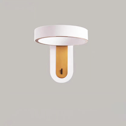 Modern Simplicity Round Iron Aluminum LED Wall Sconce Lamp