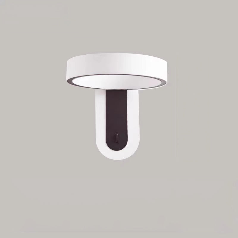 Modern Simplicity Round Iron Aluminum LED Wall Sconce Lamp