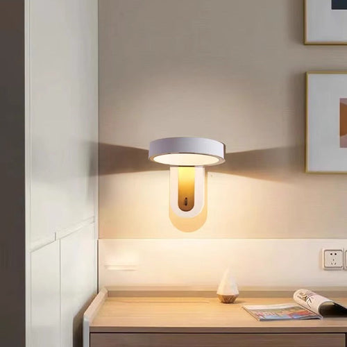 Modern Simplicity Round Iron Aluminum LED Wall Sconce Lamp