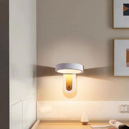 Modern Simplicity Round Iron Aluminum LED Wall Sconce Lamp