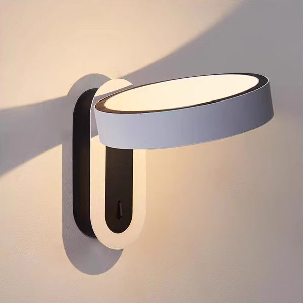 Modern Simplicity Round Iron Aluminum LED Wall Sconce Lamp