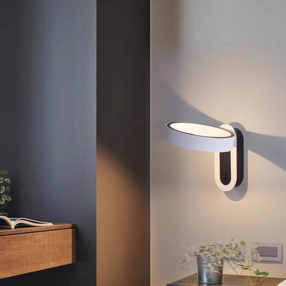 Modern Simplicity Round Iron Aluminum LED Wall Sconce Lamp