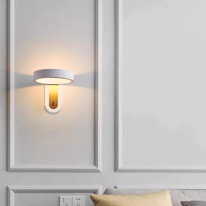 Modern Simplicity Round Iron Aluminum LED Wall Sconce Lamp