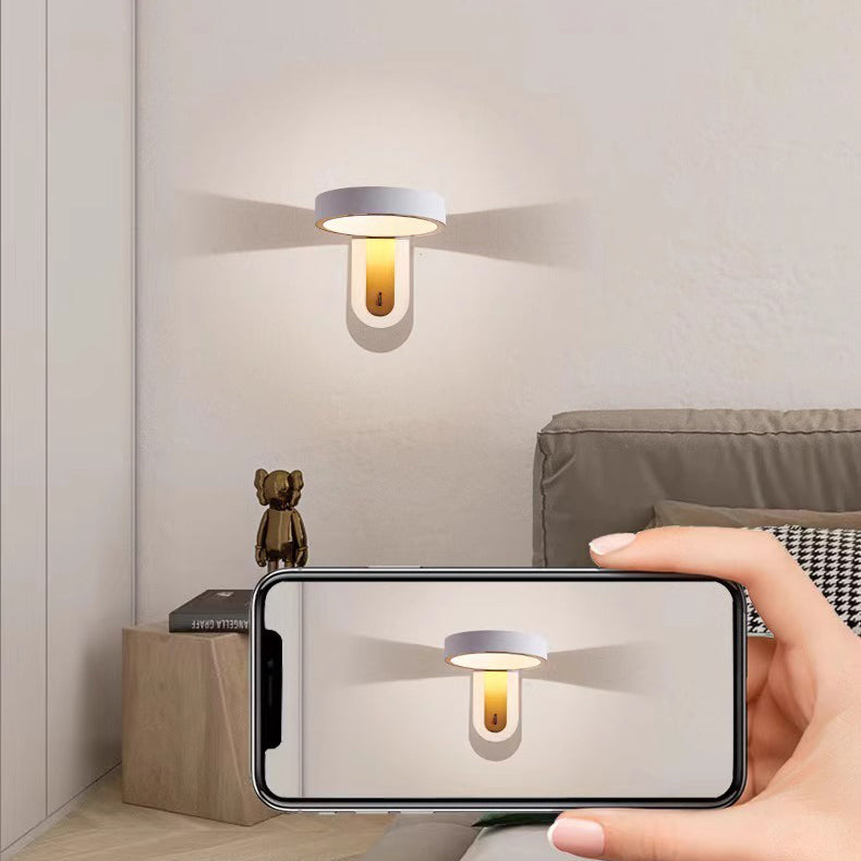 Modern Simplicity Round Iron Aluminum LED Wall Sconce Lamp