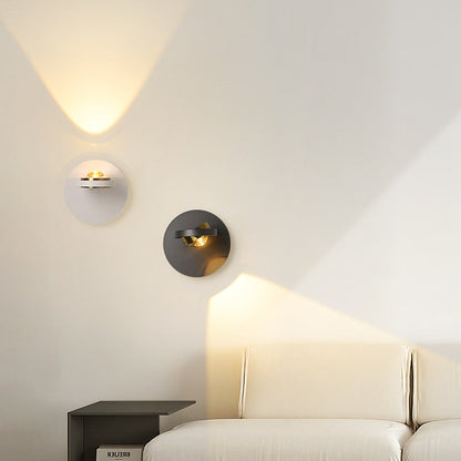 Modern Simplicity Round Iron Aluminum LED Wall Sconce Lamp