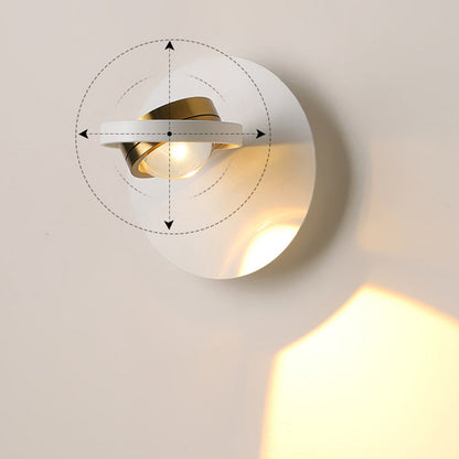 Modern Simplicity Round Iron Aluminum LED Wall Sconce Lamp