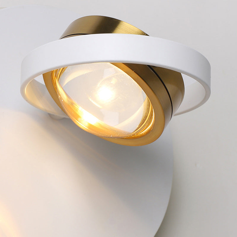 Modern Simplicity Round Iron Aluminum LED Wall Sconce Lamp