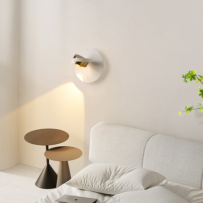 Modern Simplicity Round Iron Aluminum LED Wall Sconce Lamp