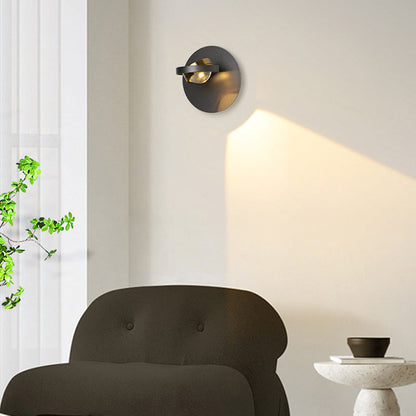 Modern Simplicity Round Iron Aluminum LED Wall Sconce Lamp