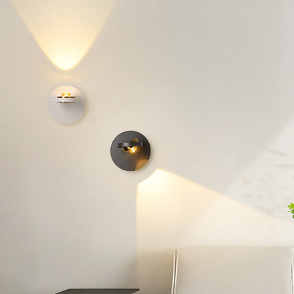 Modern Simplicity Round Iron Aluminum LED Wall Sconce Lamp