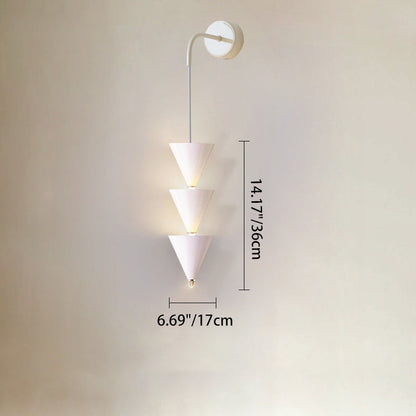 Creative Cone Iron Acrylic LED Wall Sconce Lamp