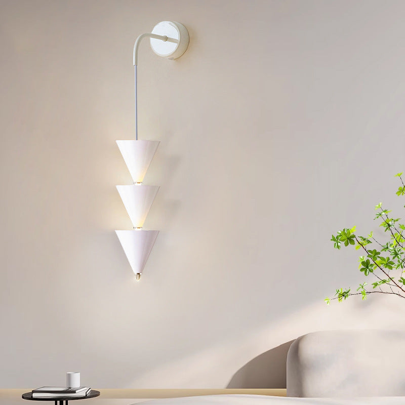 Creative Cone Iron Acrylic LED Wall Sconce Lamp