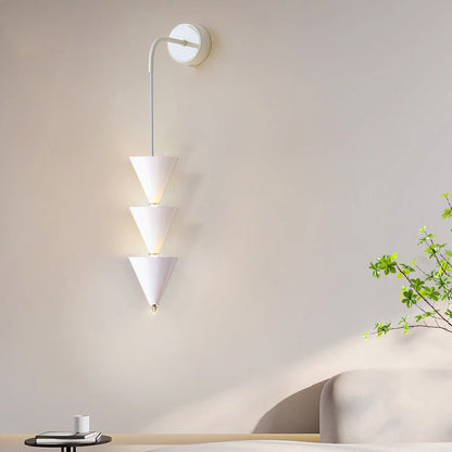 Creative Cone Iron Acrylic LED Wall Sconce Lamp