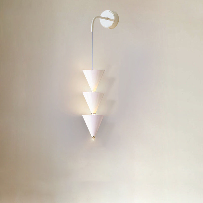 Creative Cone Iron Acrylic LED Wall Sconce Lamp