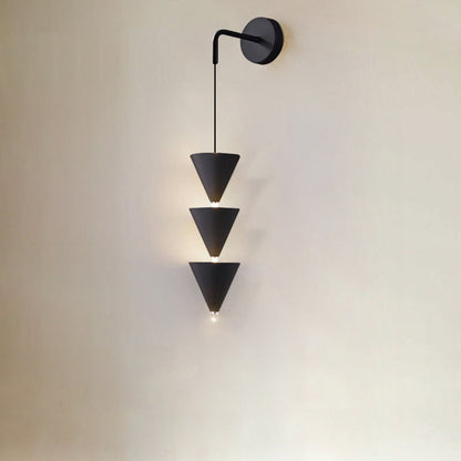 Creative Cone Iron Acrylic LED Wall Sconce Lamp