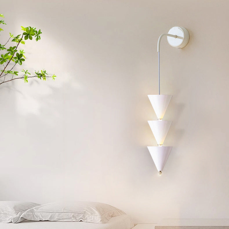 Creative Cone Iron Acrylic LED Wall Sconce Lamp