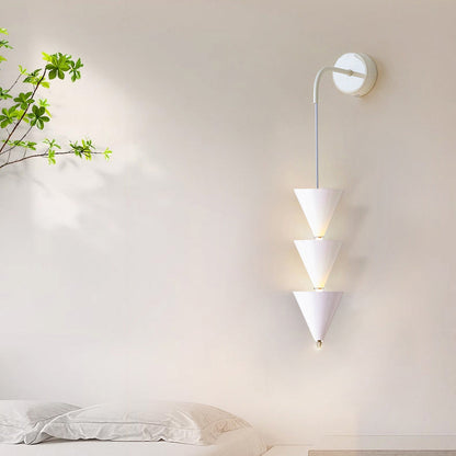 Creative Cone Iron Acrylic LED Wall Sconce Lamp