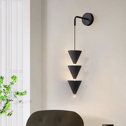 Creative Cone Iron Acrylic LED Wall Sconce Lamp