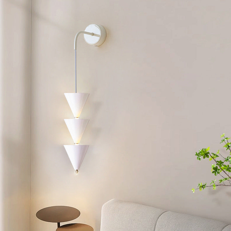 Creative Cone Iron Acrylic LED Wall Sconce Lamp